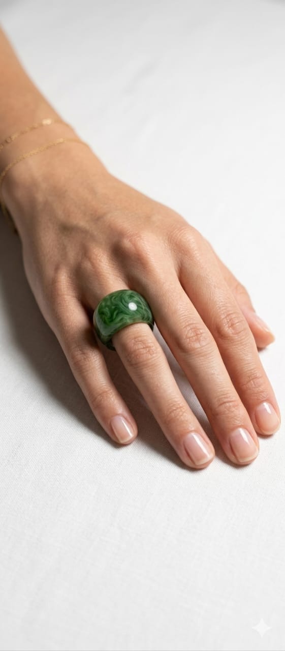 Anillo Vintage Verde